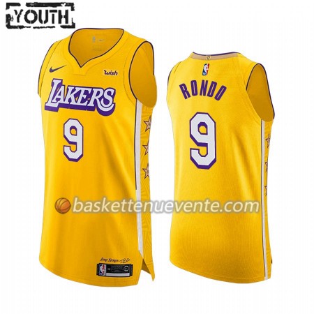 Maillot Basket Los Angeles Lakers Rajon Rondo 9 2019-20 Nike City Edition Swingman - Enfant